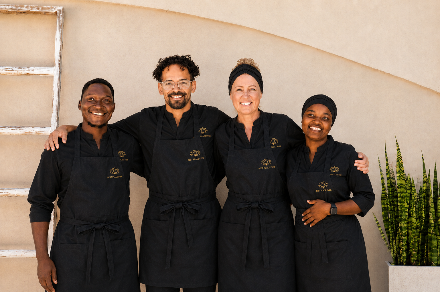 Sahidi, Gabriel, Alexandra and Michelle — the Best Place Ever team