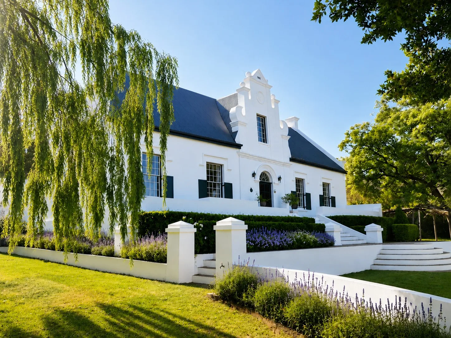 Luxury South African rental property exterior, Cape Town